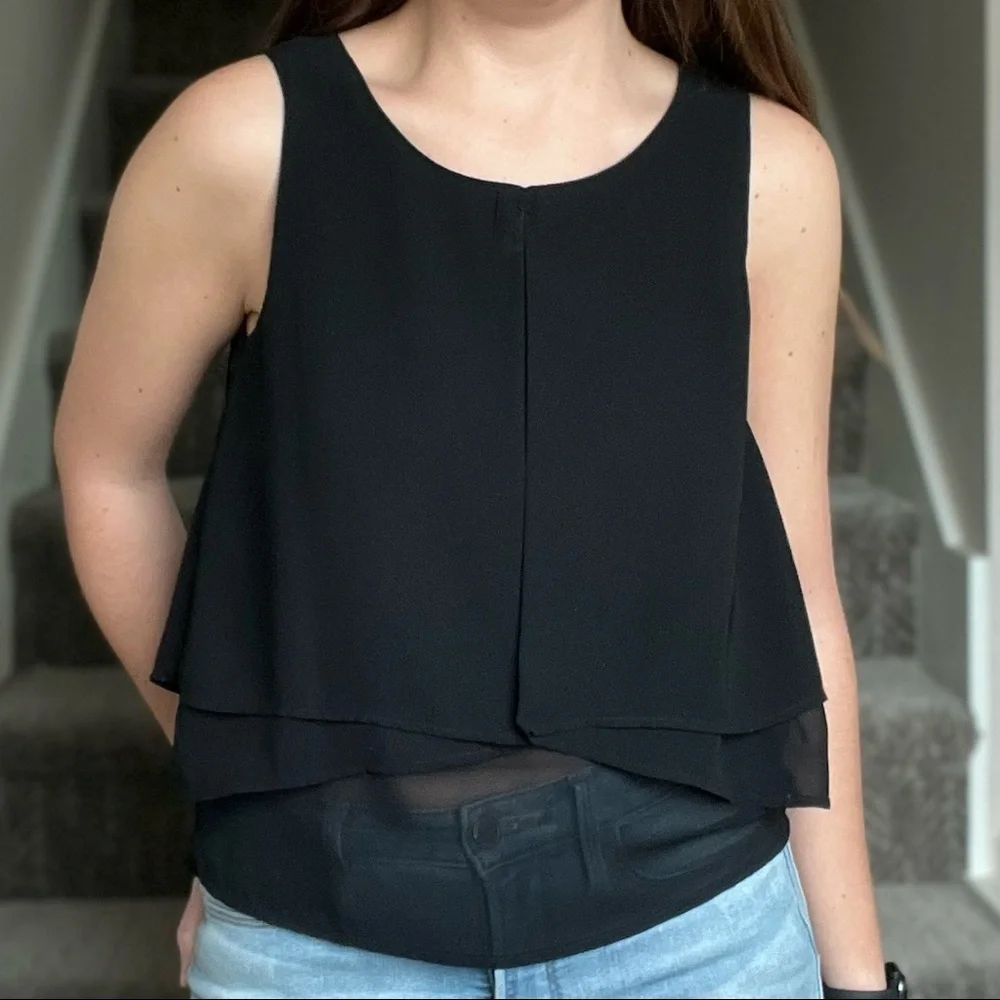 H&M Black Tiered Dress Tank - Picture 2 of 7